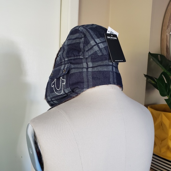 True Religion Denim Aviator Cap NEW! - Picture 4 of 13